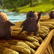 Una scena del film Boog e Elliot a caccia di amici