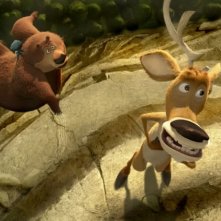 Una scena del film Boog e Elliot a caccia di amici