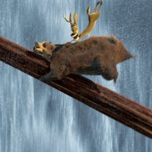 Una scena del film Boog e Elliot a caccia di amici