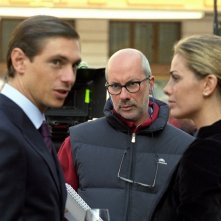 Giorgio Pasotti, Vanessa Incontrada e Maurizio Sciarra sul set del film Quale amore