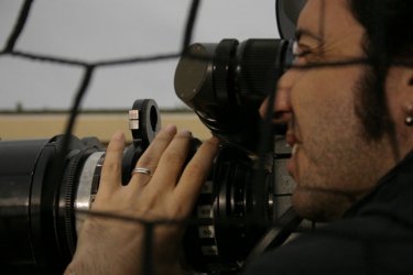 Paolo Sorrentino sul set di L'amico di famiglia