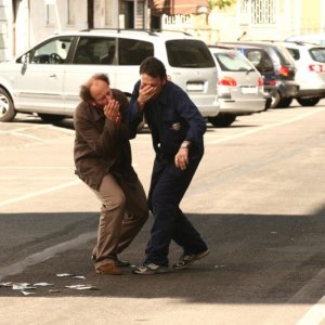 Ale e Franz in una scena del film Mi fido di te