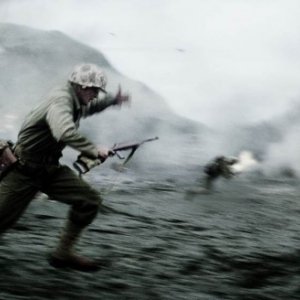 Una scena drammatica di Flags of Our Fathers