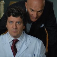 Fabio De Luigi e Claudio Bisio in una scena del film Natale a New York