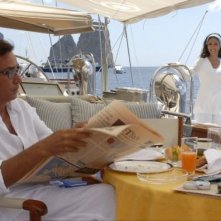 Massimo Ghini e Sabrina Ferilli in una scena del film Natale a New York