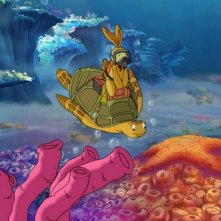 Una colorata scena del film Felix e la macchina del tempo