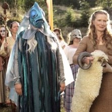 Frances Conroy in una scena del film The Wicker Man