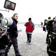 Una foto sul set de 'Il bambino e la Befana'