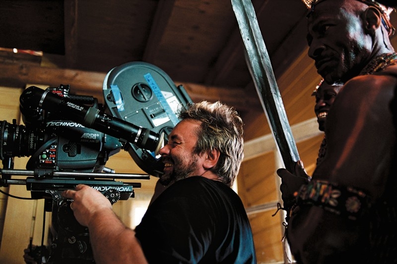 Luc Besson sul set di Arthur e il popolo dei Minimei