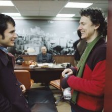 Michel Gondry e Gael García Bernal sul set di L'arte del sogno