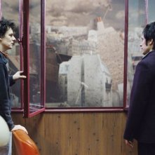 Il regista Michel Gondry e Gael García Bernal sul set di L'arte del sogno