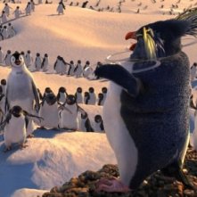 Una scena del film d'animazione Happy Feet (2006)
