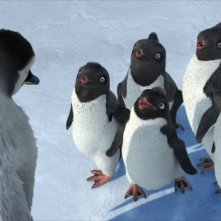 Una scena del film Happy Feet, realizzato nel 2006