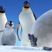 Una divertente scena del film Happy Feet