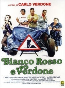 La copertina DVD di Bianco Rosso e Verdone