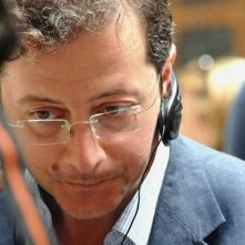 Diego De Silva sul set del film Il covo di Teresa