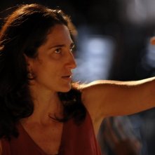 Federica Martino sul set del film L'ultima battuta