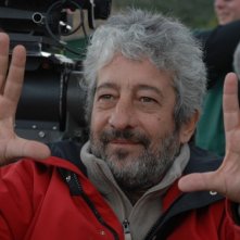 Gianfranco Cabiddu sul set del film TV Disegno di sangue