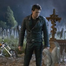 Nicolas Cage in una scena di Ghost Rider da lui interpretato nel 2007