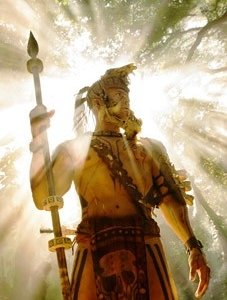 Raoul Trujillo in una scena del film Apocalypto
