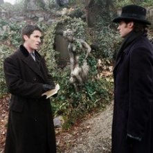Hugh Jackman e Christian Bale in una scena di 'The Prestige'