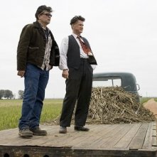 Steven Zaillian e Sean Penn sul set del film Tutti gli uomini del re