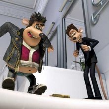 Una scena del film Giù per il tubo (Flushed Away, 2006)