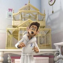 Una scena del film d'animazione Giù per il tubo (Flushed Away, del 2006)