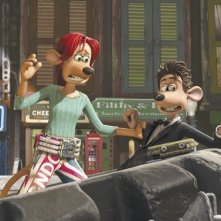 Una scena del film d'animazione Giù per il tubo di David Bowers e Sam Fell