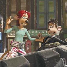 Una scena del cartoon Giù per il tubo realizzato da David Bowers e Sam Fell