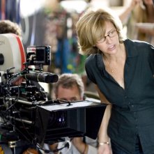 Nancy Meyers sul set del film L'amore non va in vacanza