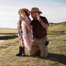 Gilliam sul set di Tideland con la piccola Jodelle Ferland