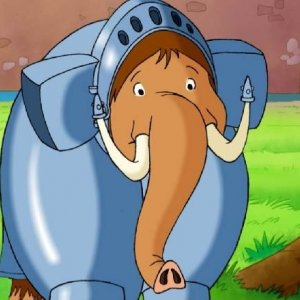 Un simpatico elefante nel film Felix e la macchina del tempo