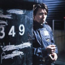 Una scena del film Le luci della sera di Kaurismäki