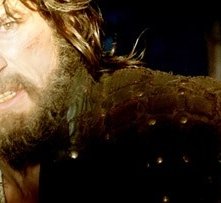 primo piano di Hugh Jackman in una scena de L'albero della vita