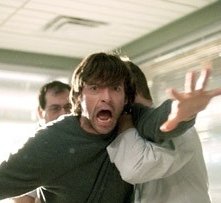 Hugh Jackman in una scena drammatica de L'albero della vita