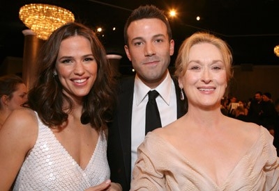 Jennifer Garner, Ben Affleck e Meryl Streep ad un evento