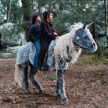 Gael García Bernal e Charlotte Gainsbourg in una scena del film L'arte del sogno di Gondry