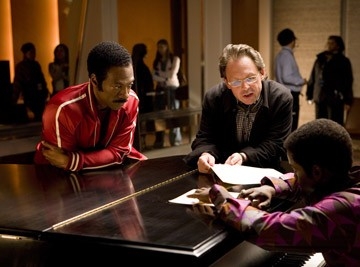 Keith Robinson. Bill Condon e Eddie Murphy sul set di Dreamgirls