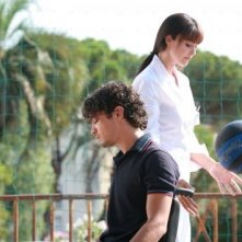 Riccardo Scamarcio e Monica Bellucci in una scena della commedia Manuale D'Amore 2 - Capitoli successivi