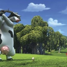 Una scena del film Barnyard - Il cortile