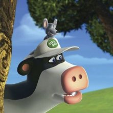 Una scena del film Barnyard - Il cortile