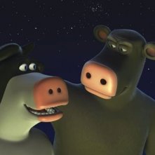 Una scena del film Barnyard - Il cortile