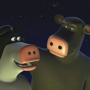 Una scena del film Barnyard - Il cortile