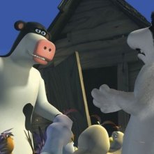 Una scena del film Barnyard - Il cortile