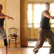 Channing Tatum e Jenna Dewan in una scena di Step Up