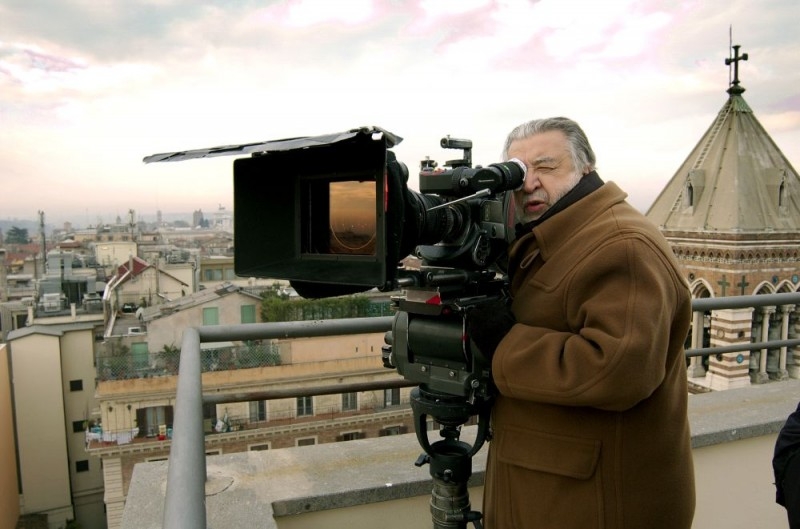 Pupi Avati sul set del film La cena per farli conoscere