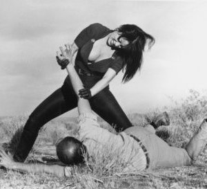 Tura Satana e Stuart Lancaster in una scena di FASTER, PUSSYCAT! KILL! KILL!