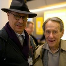 Il direttore della Berlinale 2007 Dieter Kosslick accoglie all'aereoporto il registra Arthur Penn