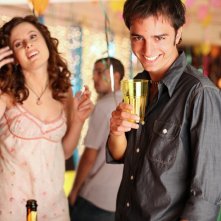 Nicolas Vaporidis 'marpioneggia' con Sarah Maestri in una scena del film Notte prima degli esami - Oggi